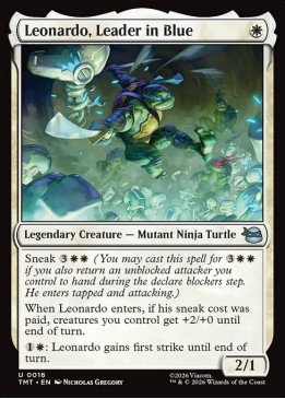 Leonardo, Leader in Blue