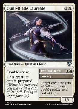 Quill-Blade Laureate // Twofold Intent