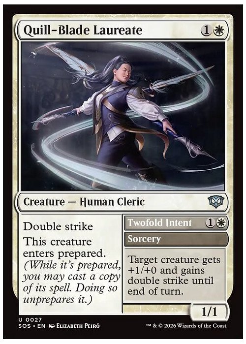 Quill-Blade Laureate // Twofold Intent