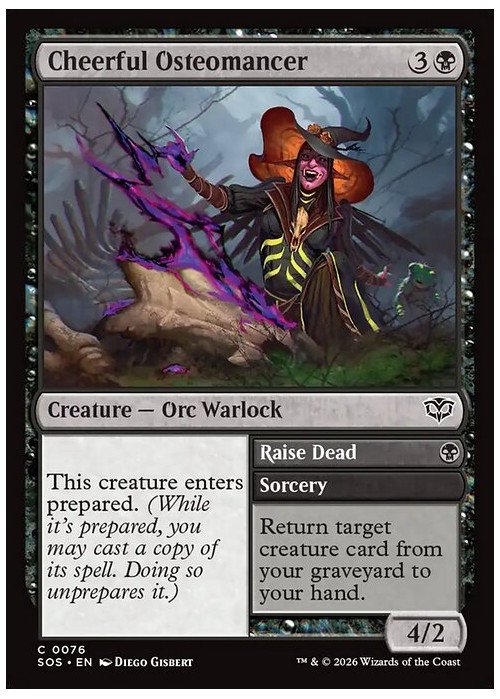 Cheerful Osteomancer // Raise Dead