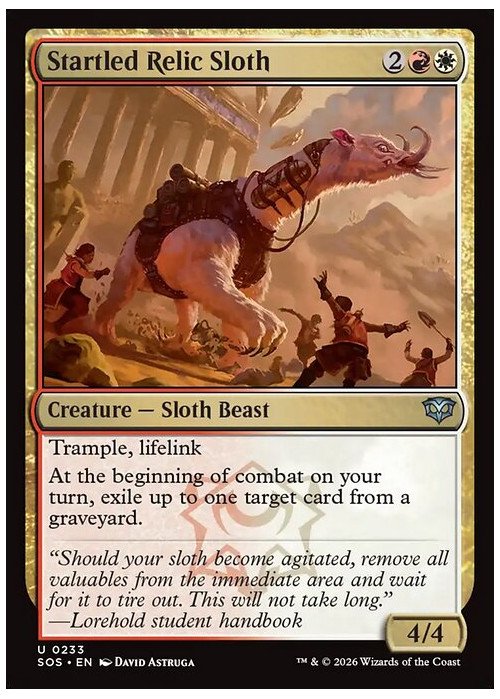Startled Relic Sloth