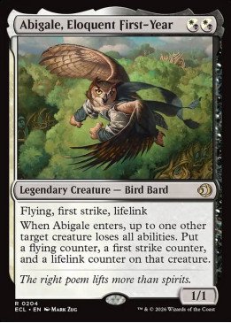 Abigale, Eloquent First-Year
