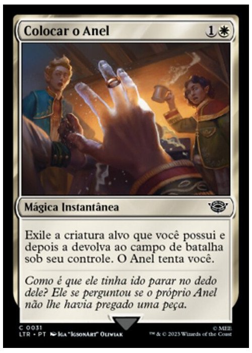 Slip On the Ring | Colocar o Anel