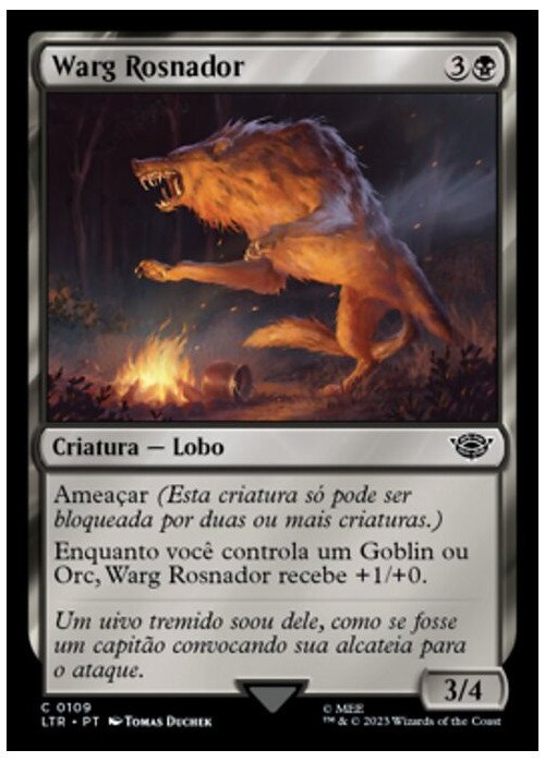 Snarling Warg | Warg Rosnador