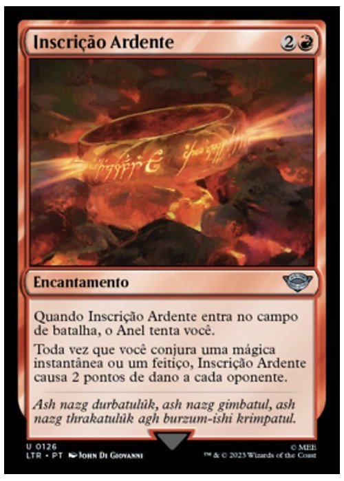 Fiery Inscription | Inscrição Ardente