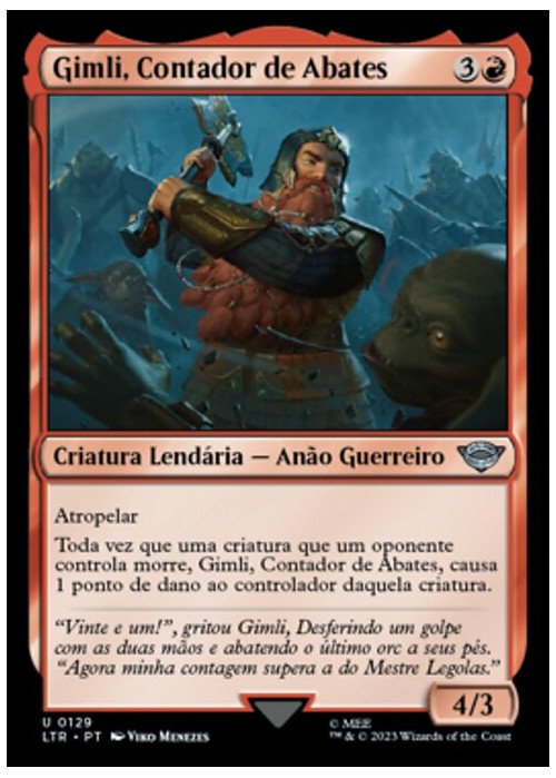 Gimli, Counter of Kills | Gimli, Contador de Abates