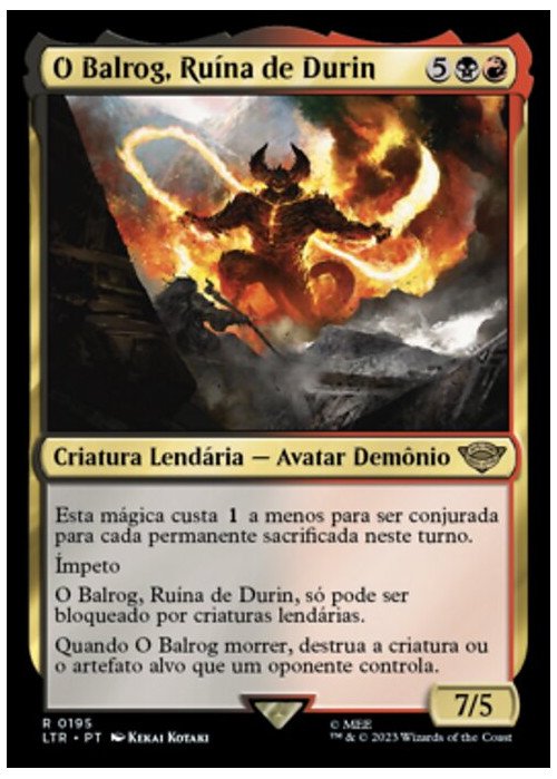 The Balrog, Durin's Bane | O Balrog, Ruína de Durin