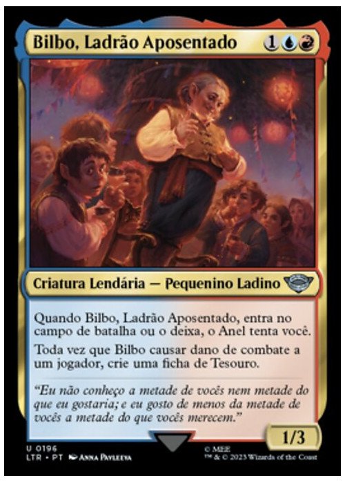 Bilbo, Retired Burglar | Bilbo, Ladrão Aposentado