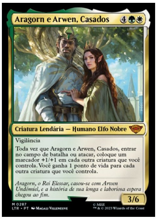 Aragorn and Arwen, Wed | Aragorn e Arwen, Casados