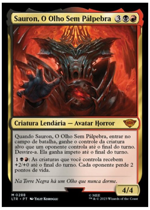 Sauron, the Lidless Eye | Sauron, O Olho Sem Pálpebra