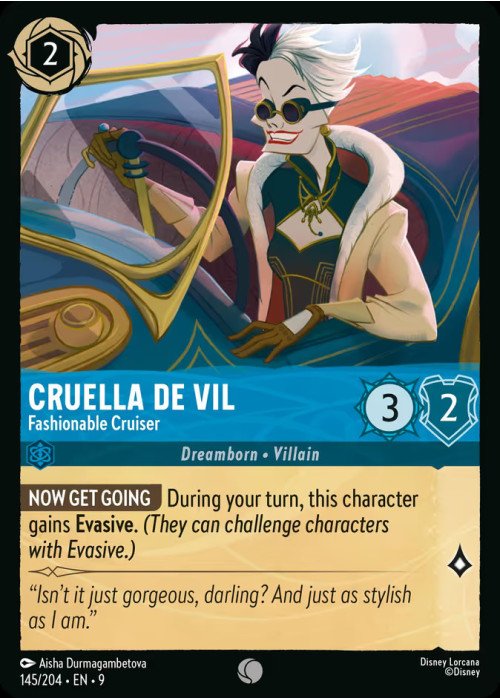 Cruella De Vil — Fashionable Cruiser