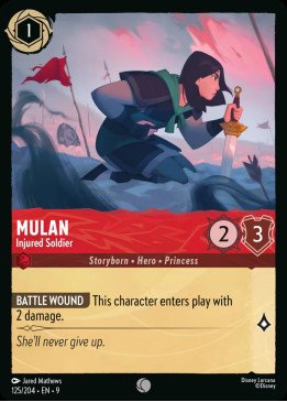 Mulan — Injured Soldier