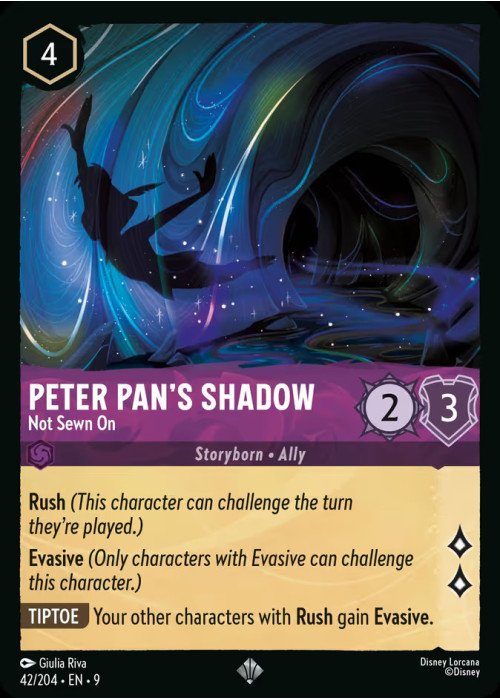 Peter Pan's Shadow — Not Sewn On