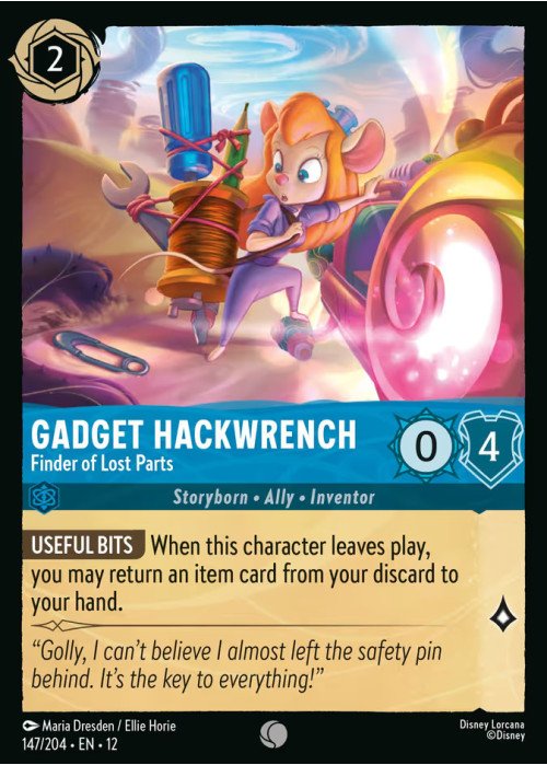 Gadget Hackwrench — Finder of Lost Parts