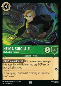 Helga Sinclair — No Backup Needed
