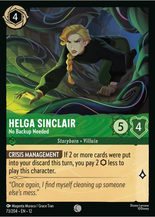 Helga Sinclair — No Backup Needed