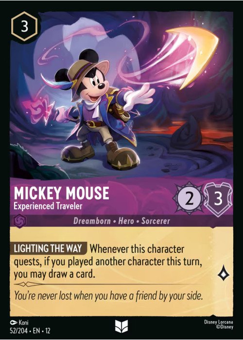 Mickey Mouse — Experienced Traveler